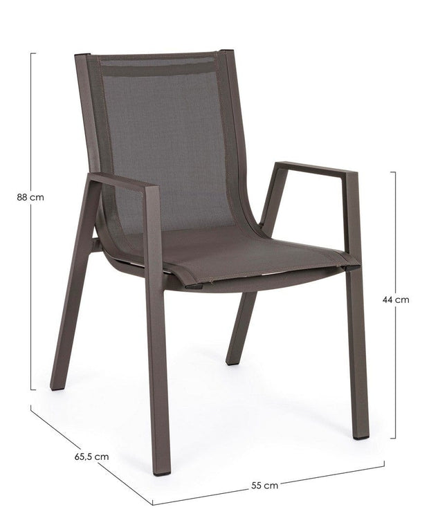 Set di 6 sedie da giardino Pelagius Cappuccino (9)