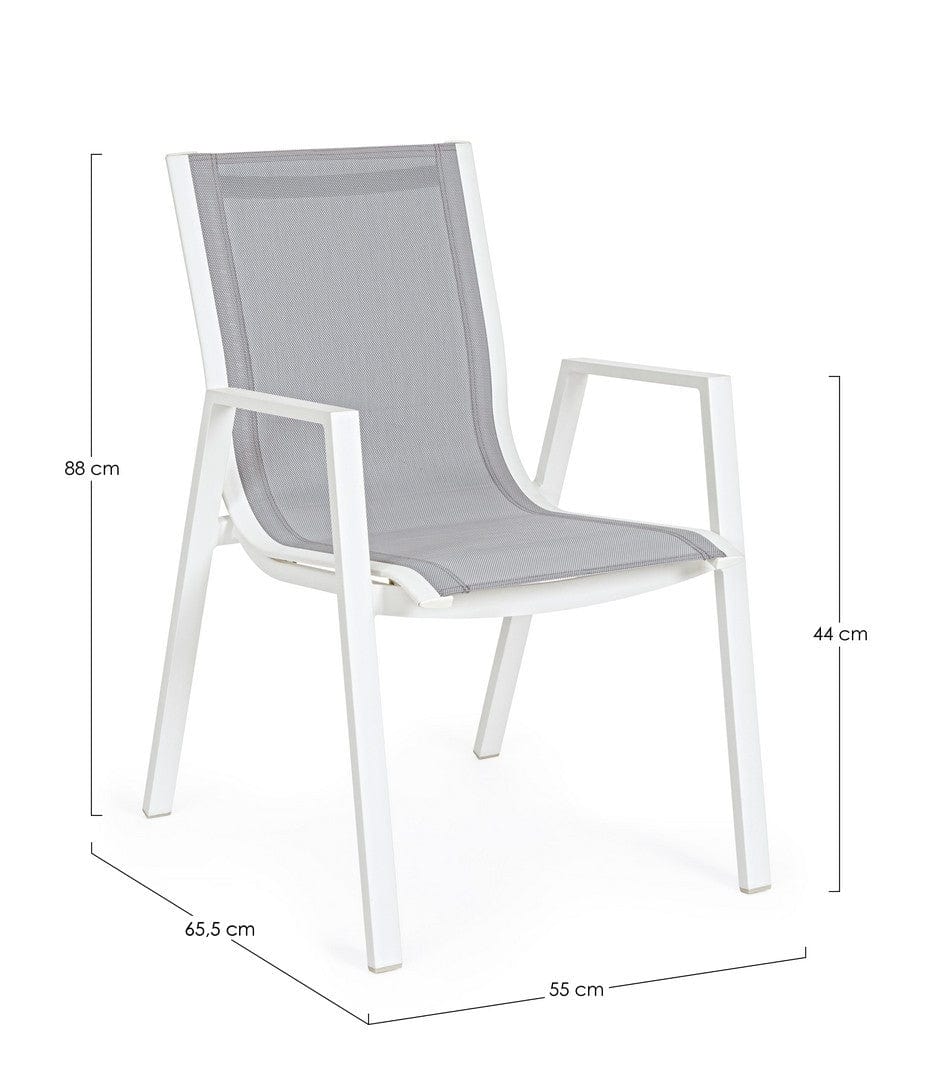 Set di 6 sedie da giardino Pelagius Grigio (9)