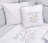 Set di biancheria per culla 9 pezzi Baby Cotton Bianco / Blu, 80 x 130 cm (2)
