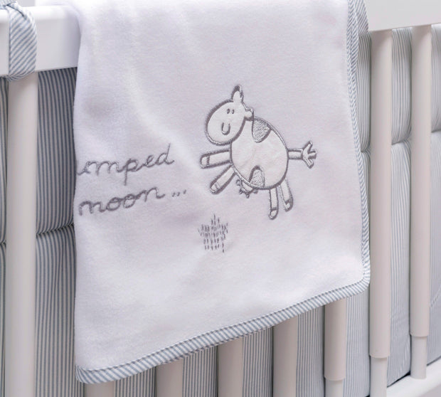 Set di biancheria per culla 9 pezzi Baby Cotton Bianco / Blu, 80 x 130 cm (3)