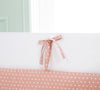 Set di biancheria per culla in cotone, 6 pezzi, Romantic Baby Bianco / Rosa, 80 x 130 cm (5)