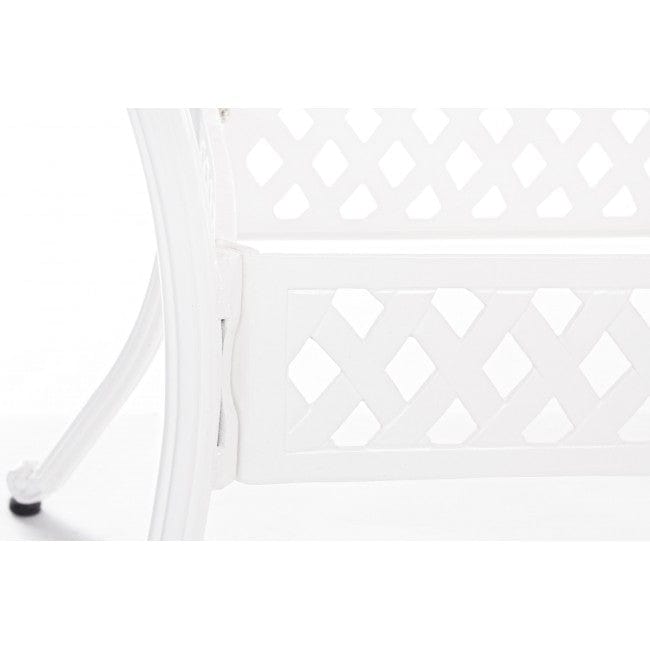 Set di mobili da giardino Faenza Bianco, 5 pezzi (3)