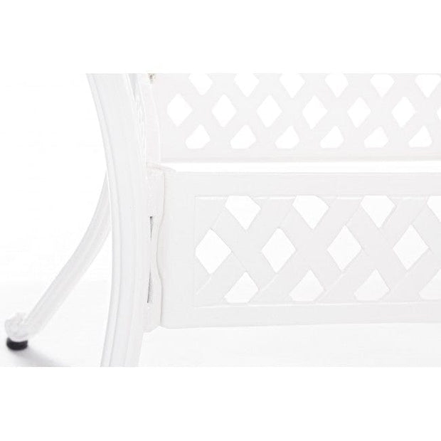 Set di mobili da giardino Faenza Bianco, 5 pezzi (3)