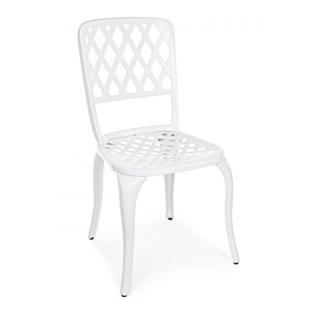 Set di mobili da giardino Faenza Bianco, 5 pezzi (4)