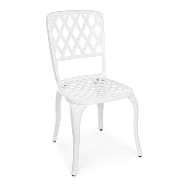 Set di mobili da giardino Faenza Bianco, 5 pezzi (4)