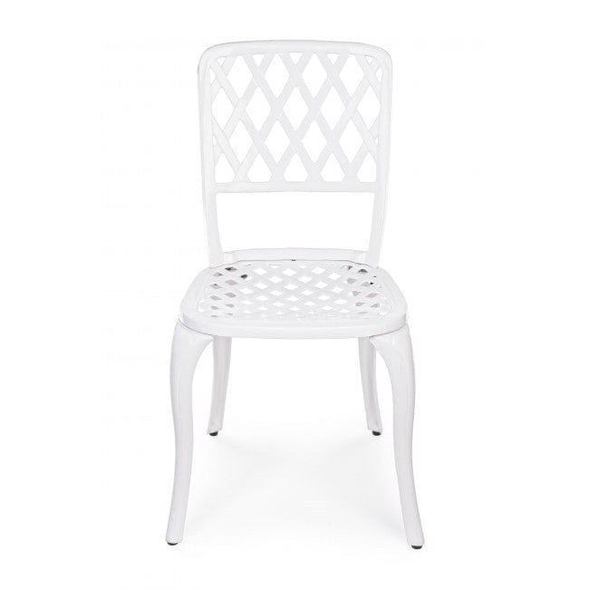 Set di mobili da giardino Faenza Bianco, 5 pezzi (5)