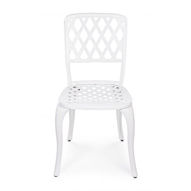 Set di mobili da giardino Faenza Bianco, 5 pezzi (5)