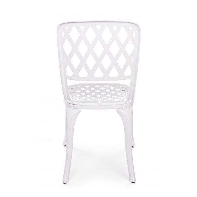 Set di mobili da giardino Faenza Bianco, 5 pezzi (6)