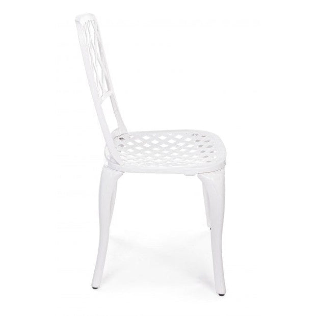 Set di mobili da giardino Faenza Bianco, 5 pezzi (7)