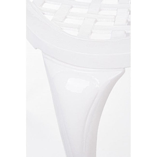 Set di mobili da giardino Faenza Bianco, 5 pezzi (8)