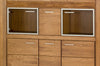 Set di mobili da pranzo 5 pezzi in rovere rustico Velvet, impiallacciatura e paglia (2)
