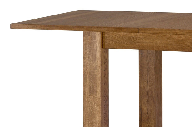 Set di mobili da pranzo 5 pezzi in rovere rustico Velvet, impiallacciatura e paglia (11)