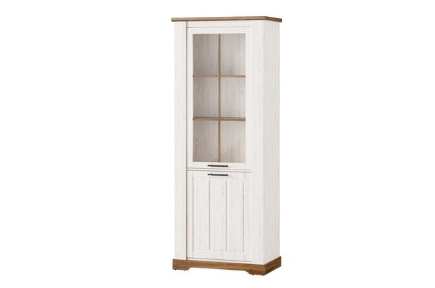 Set di mobili da soggiorno, 6 pezzi Country Bianco / Rovere (7)