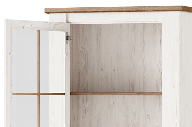 Set di mobili da soggiorno, 6 pezzi Country Bianco / Rovere (8)