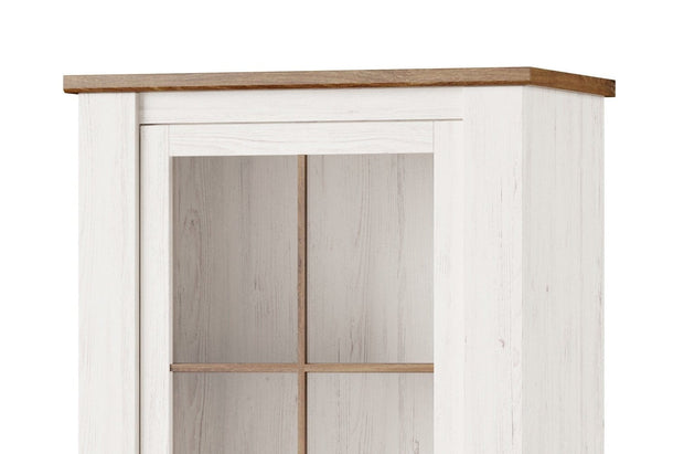 Set di mobili da soggiorno, 6 pezzi Country Bianco / Rovere (9)