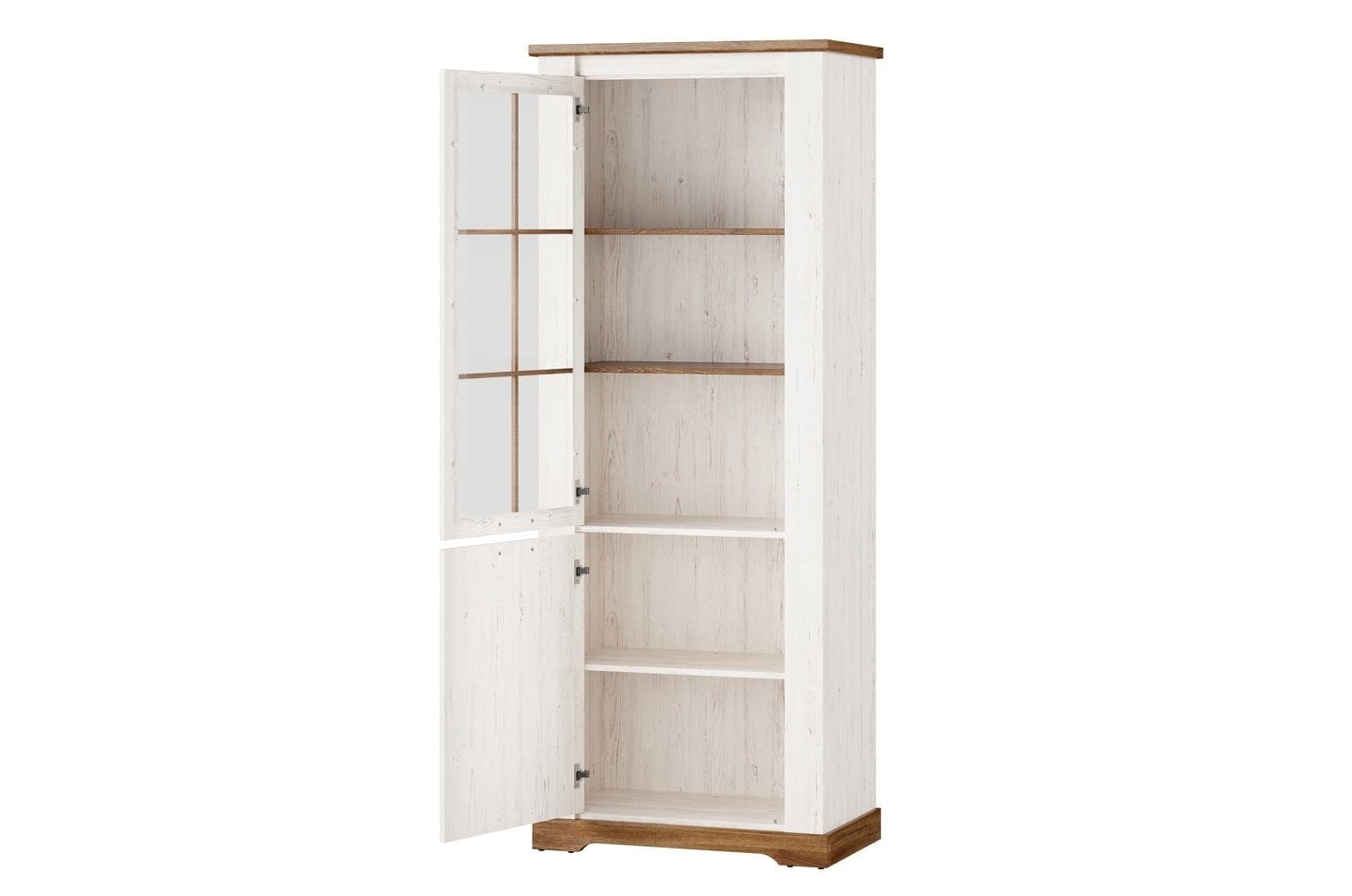 Set di mobili da soggiorno, 6 pezzi Country Bianco / Rovere (12)