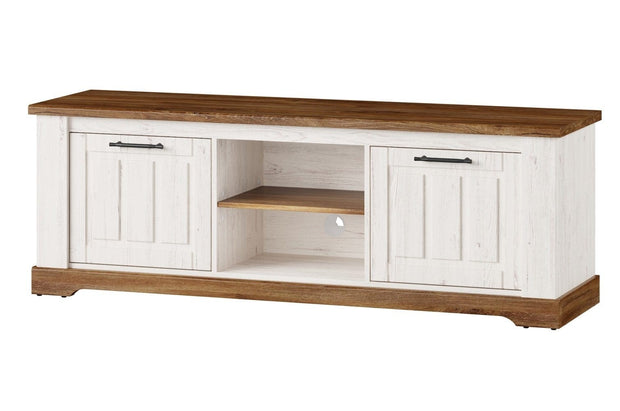 Set di mobili da soggiorno, 6 pezzi Country Bianco / Rovere (15)