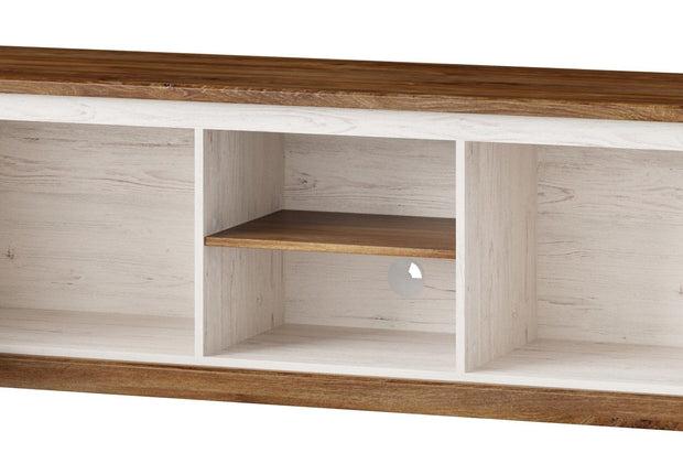 Set di mobili da soggiorno, 6 pezzi Country Bianco / Rovere (17)