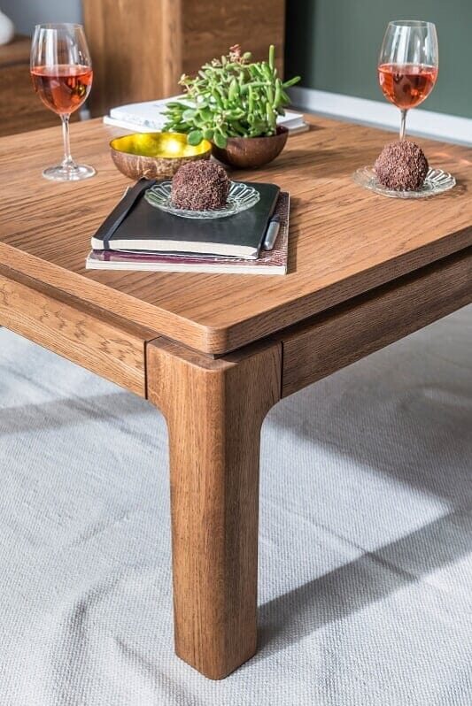 Set di mobili da soggiorno in legno e impiallacciatura, 6 pezzi Montenegro Oak Rustic (1)