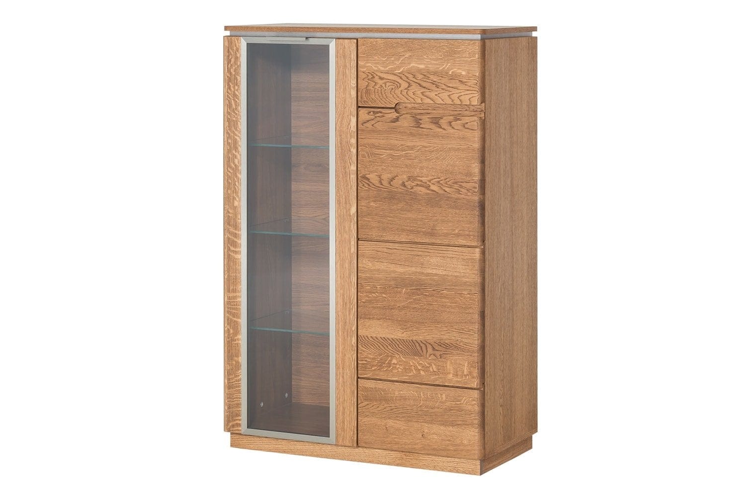 Set di mobili da soggiorno in legno e impiallacciatura, 6 pezzi Montenegro Oak Rustic (6)