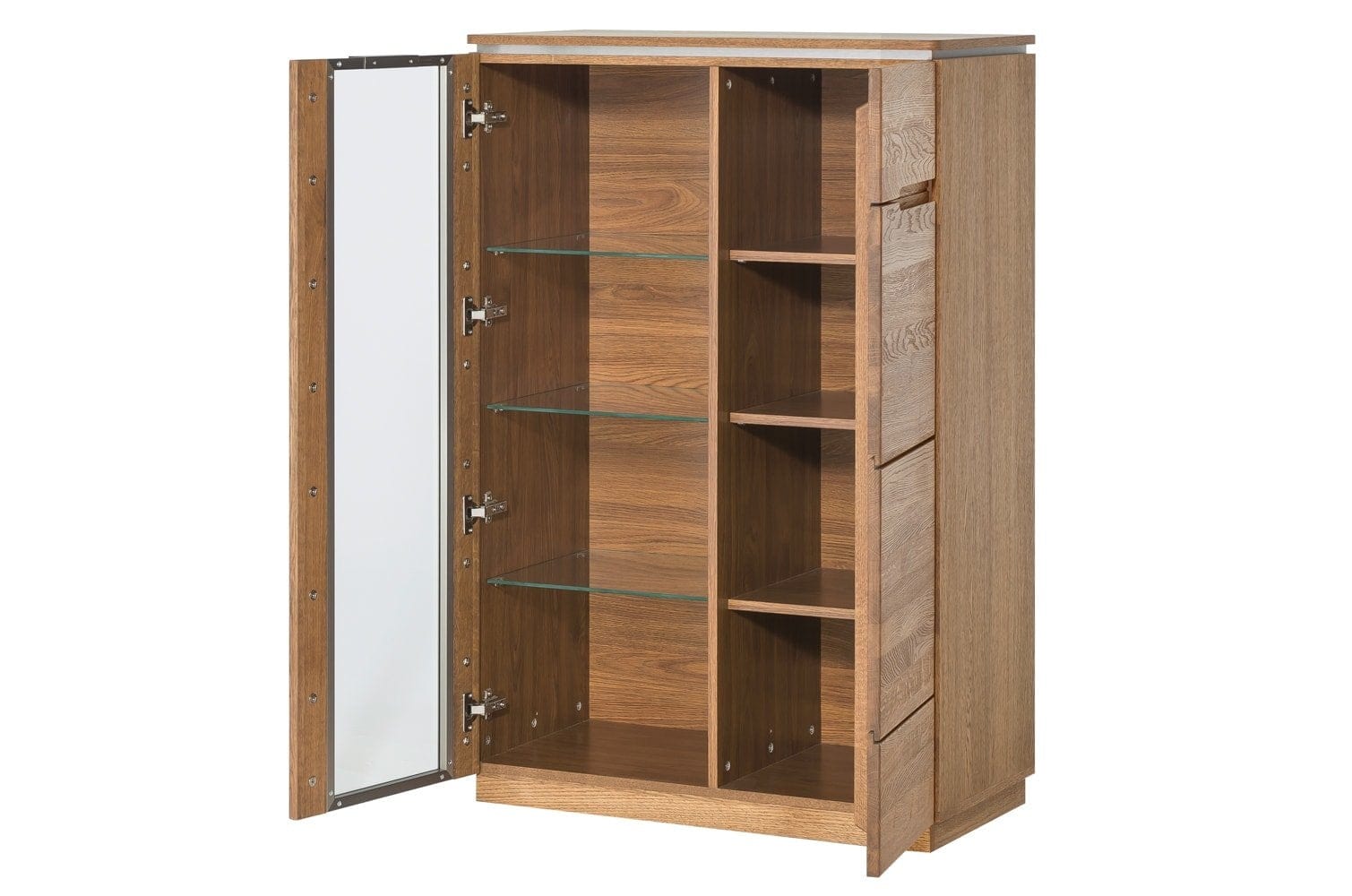 Set di mobili da soggiorno in legno e impiallacciatura, 6 pezzi Montenegro Oak Rustic (7)