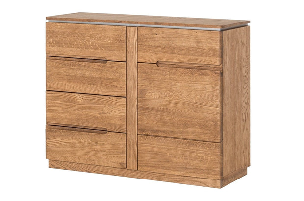 Set di mobili da soggiorno in legno e impiallacciatura, 6 pezzi Montenegro Oak Rustic (12)
