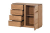 Set di mobili da soggiorno in legno e impiallacciatura, 6 pezzi Montenegro Oak Rustic (13)