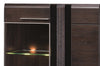Set di mobili da soggiorno in legno, impiallacciato e legno, con LED incluso, 6 pezzi porte Oak Choco (3)