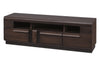 Set di mobili da soggiorno in legno, impiallacciato e legno, con LED incluso, 6 pezzi porte Oak Choco (4)