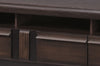 Set di mobili da soggiorno in legno, impiallacciato e legno, con LED incluso, 6 pezzi porte Oak Choco (5)