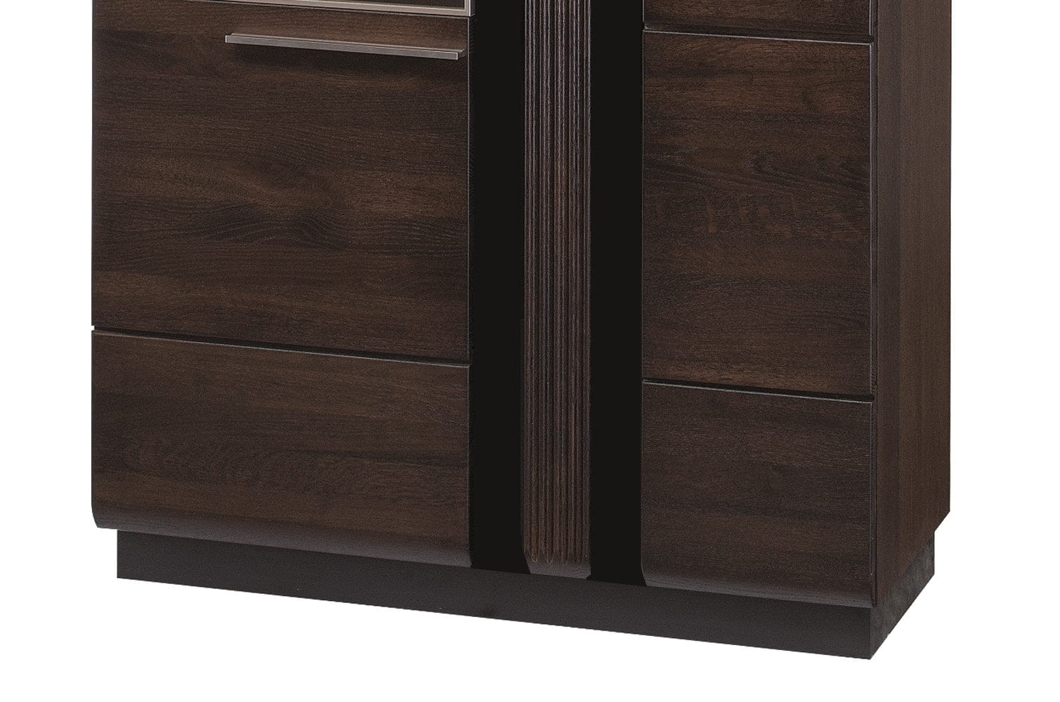 Set di mobili da soggiorno in legno, impiallacciato e legno, con LED incluso, 6 pezzi porte Oak Choco (8)
