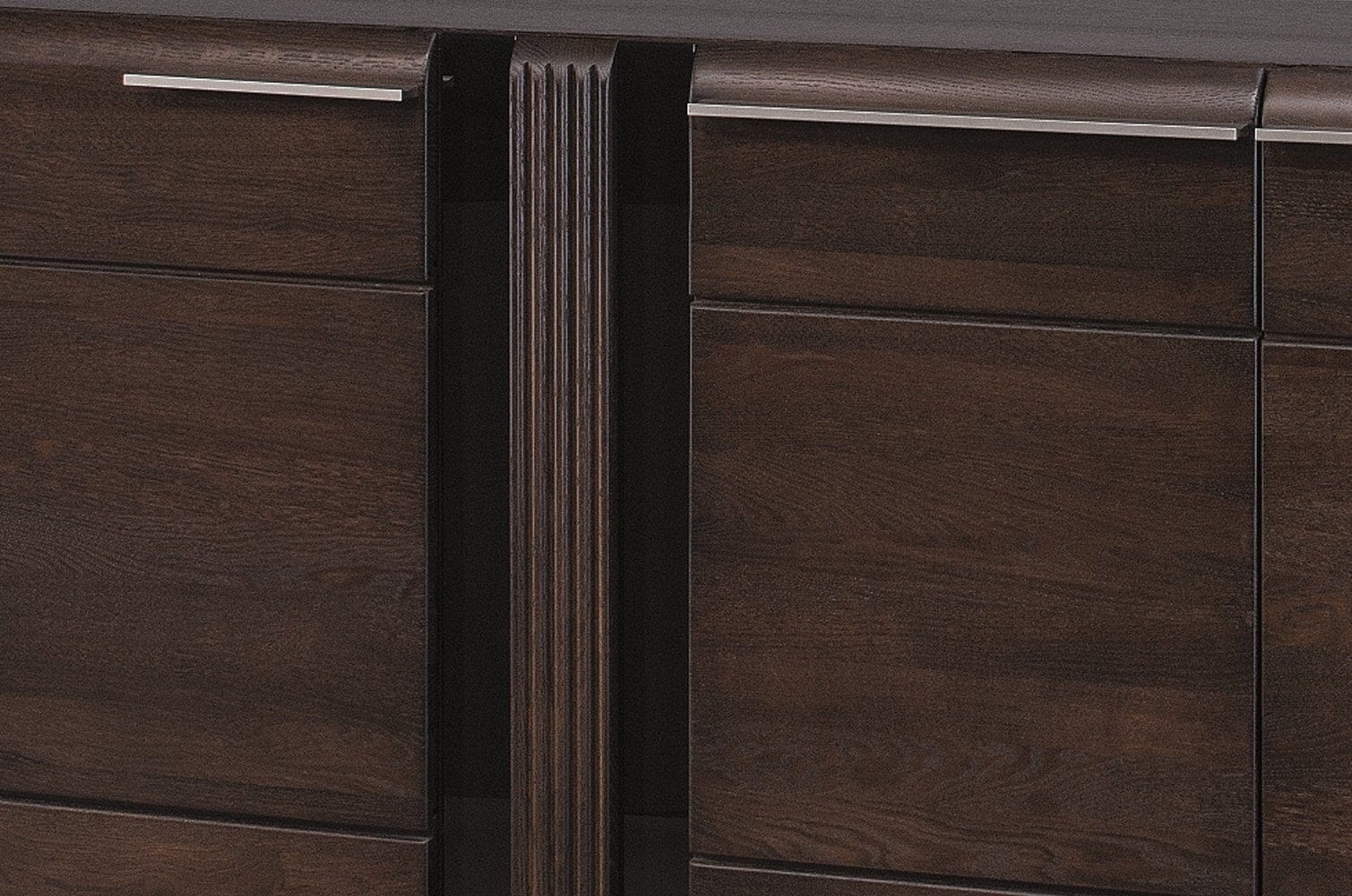 Set di mobili da soggiorno in legno, impiallacciato e legno, con LED incluso, 6 pezzi porte Oak Choco (12)