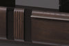 Set di mobili da soggiorno in legno, impiallacciato e legno, con LED incluso, 6 pezzi porte Oak Choco (15)