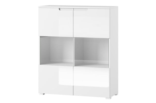 Set di mobili da soggiorno in MDF e pallet, 5 pezzi Gabrielle I Bianco (6)
