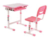 Set di scrivanie per bambini regolabili in altezza Comfortline, rosa, L66,4xL47,4xH54 cm (1)