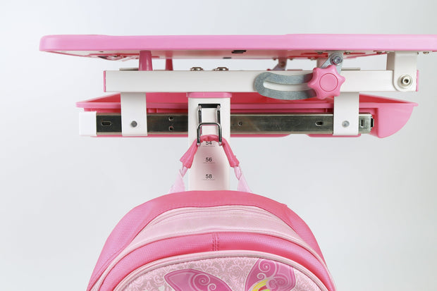 Set di scrivanie per bambini regolabili in altezza Comfortline, rosa, L66,4xL47,4xH54 cm (16)