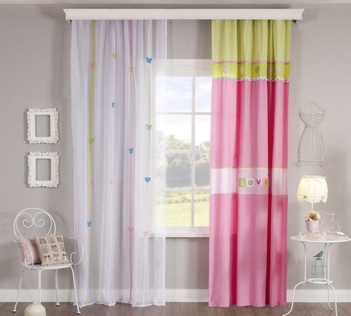 Set di tende e tendaggi per bambini Love Multicolore