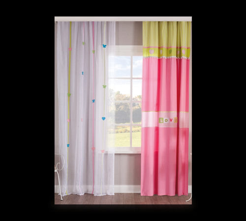 Set di tende e tendaggi per bambini Love Multicolore (1)