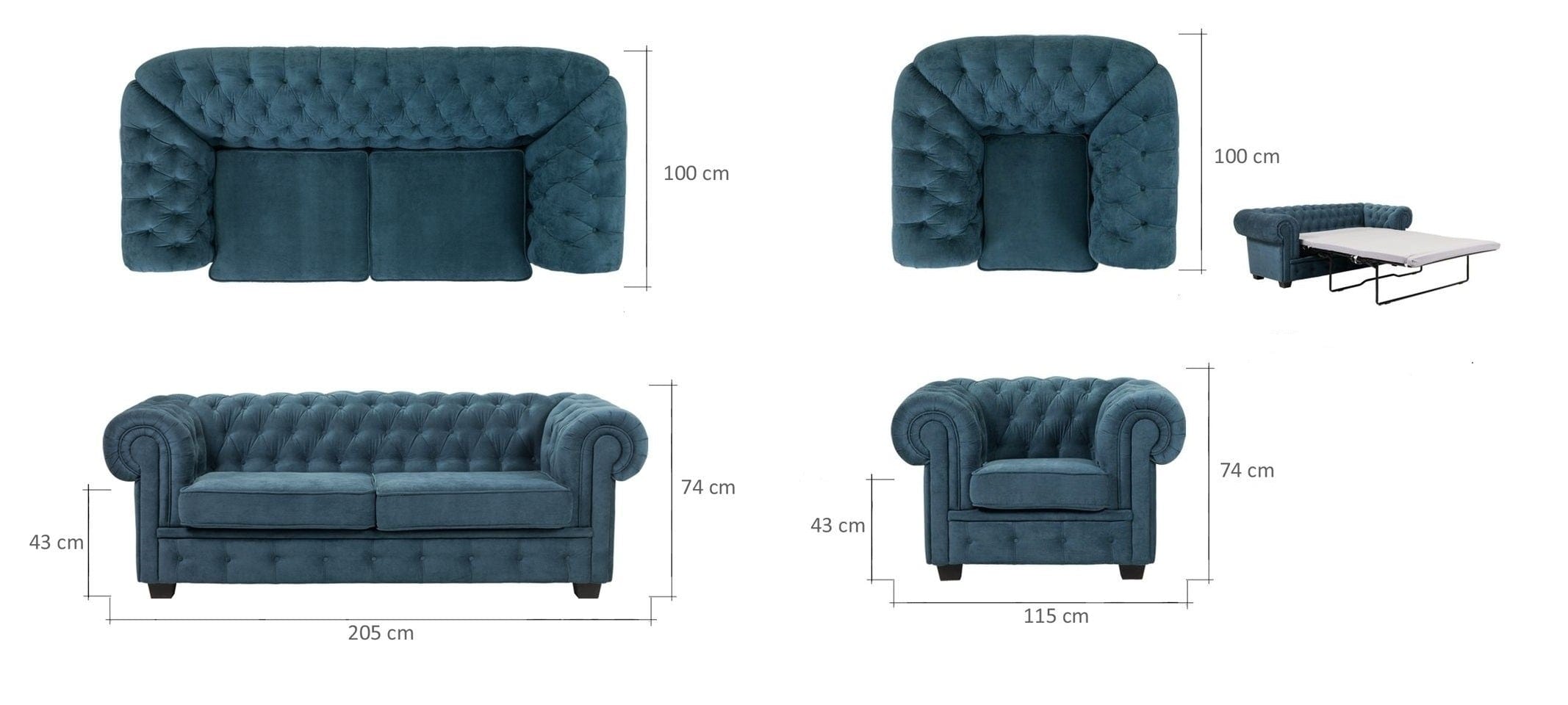 Set divano e 2 poltrone 5 posti Mastera (4)