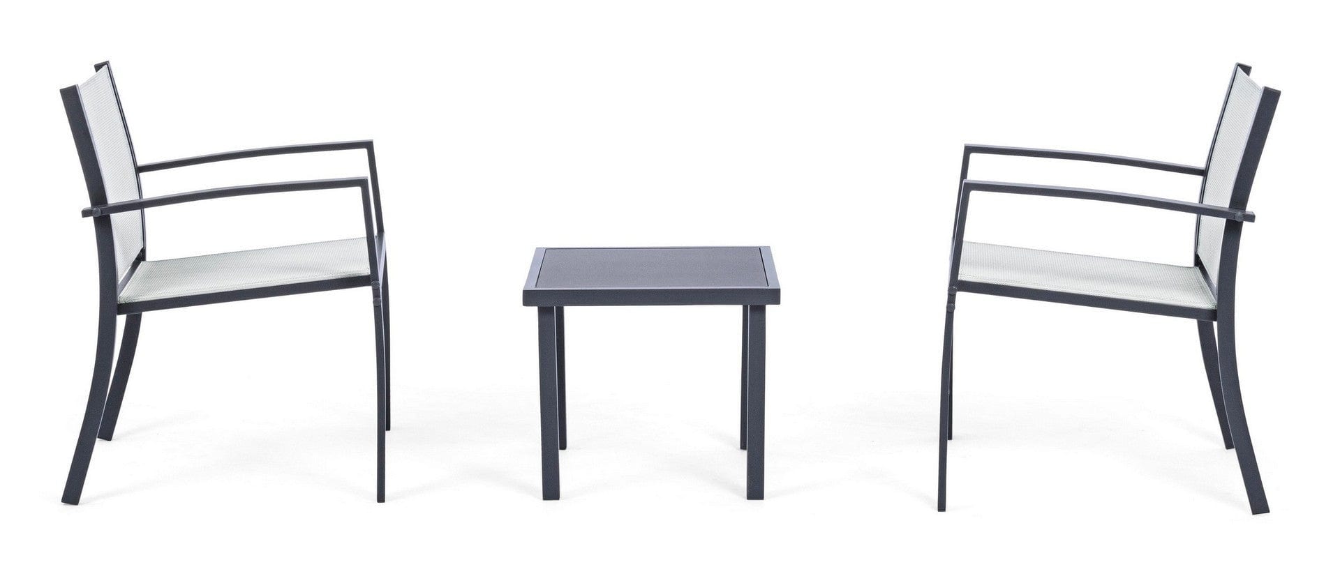 Set giardino con 2 sedie e tavolino da caffe Auri Antracite (1)