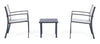 Set giardino con 2 sedie e tavolino da caffe Auri Antracite (1)
