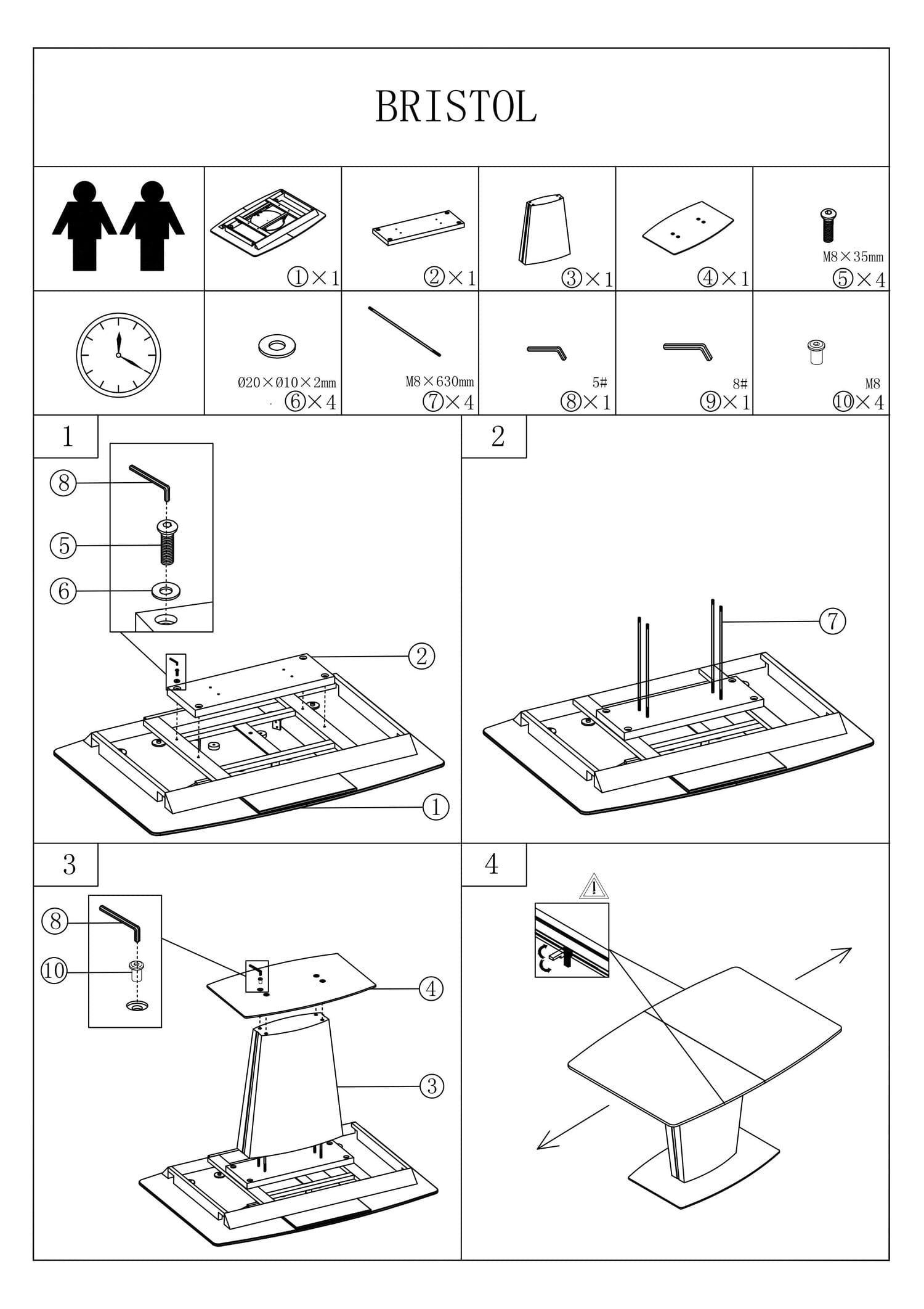 Signal Set masa extensibila din ceramica, sticla, MDF si metal, Brian Negru + 4 Scaune tapitate cu stofa si picioare metalice, Chase Velvet Bej / Negru, L120-160xl85xH76 cm