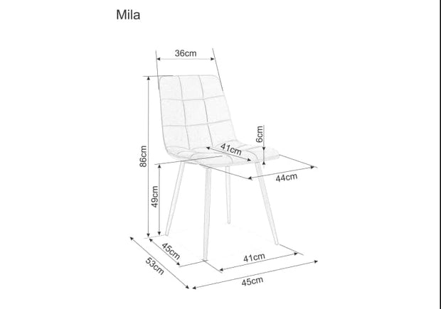 Signal Set masa extensibila din pal, Crosby Stejar Wotan / Alb + 4 Scaune tapitate cu stofa si picioare metalice, Miley Velvet Verde Inchis / Negru, L120-160xl80xH76 cm