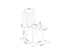 Signal Set masa extensibila din sticla si metal, Wesley SG Negru Mat + 4 Scaune tapitate cu stofa si picioare metalice, Pirro B Velvet Gri / Negru, L120-160xl80xH76 cm