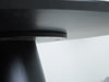 Signal Set masa rotunda din MDF, Angelie Gri Inchis / Negru + 4 Scaune tapitate cu stofa si picioare metalice, Nurrin Velvet Mustariu / Negru, Ø120xH76 cm