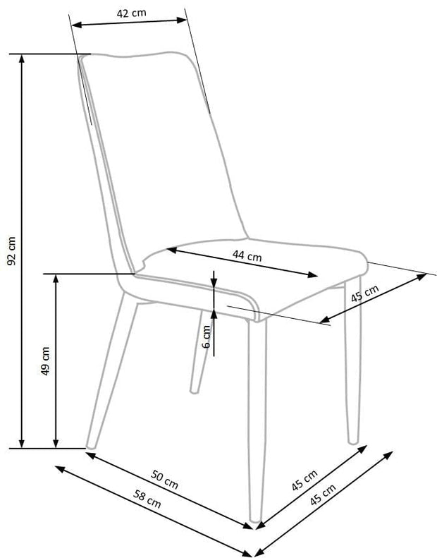 Halmar Set masa rotunda din MDF si metal Ember Negru / Auriu + 4 scaune tapitate cu stofa si piele ecologica Kai-368 Gri inchis / Negru, Ø120xH75 cm