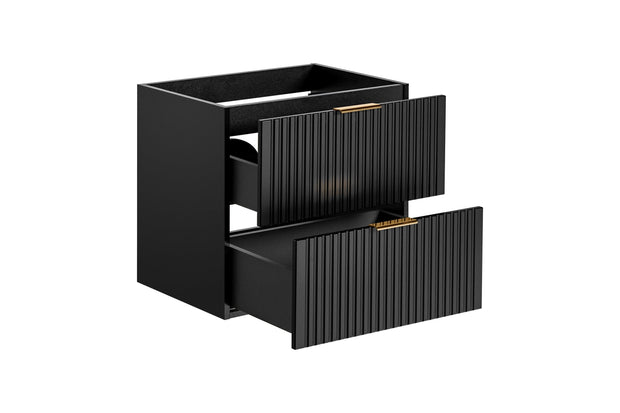 Set mobili da bagno 120 cm Adel Matt Nero, 5 pezzi (4)