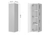 Set mobili da bagno 120 cm Nicole Nero, 8 pezzi (11)