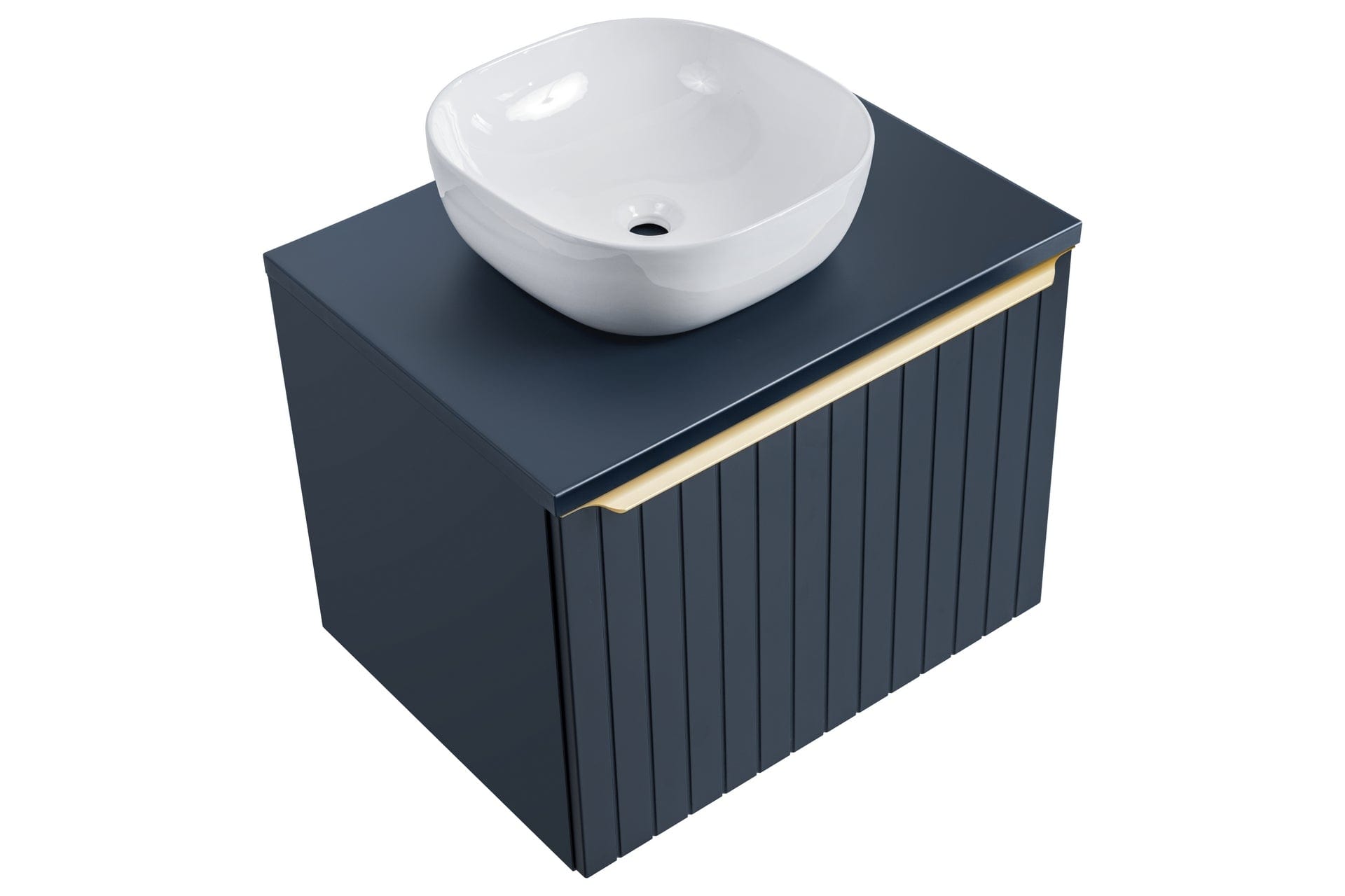 Set mobili da bagno 140 cm Santa Fe Grande Ovale Blu, 9 pezzi (4)