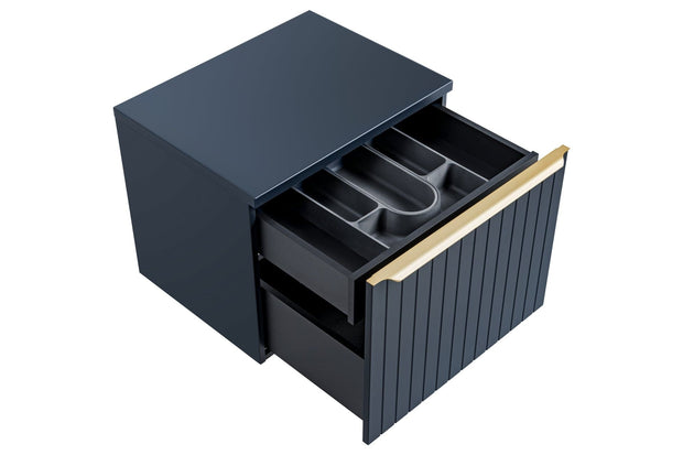 Set mobili da bagno 140 cm Santa Fe Grande Ovale Blu, 9 pezzi (14)